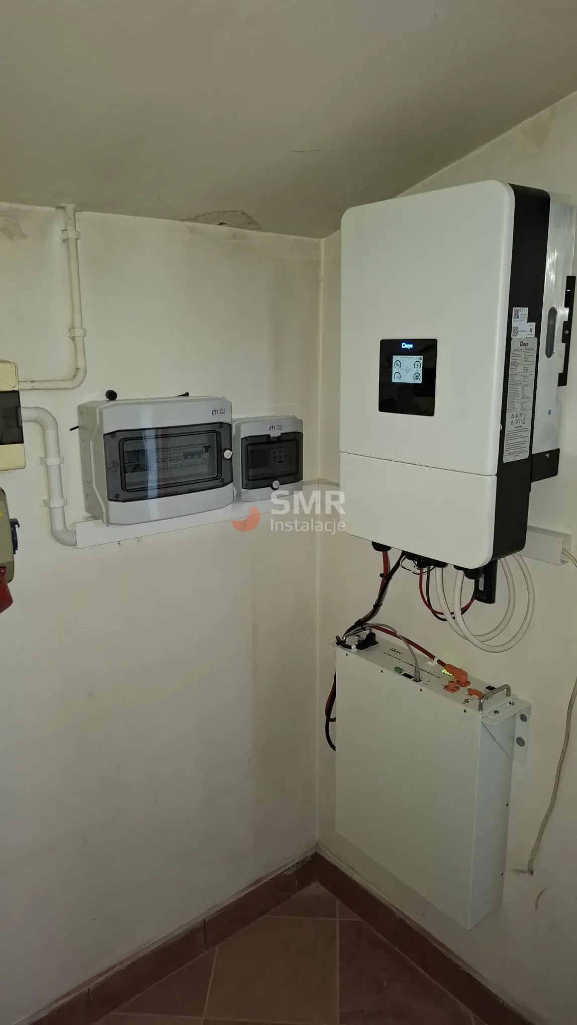 Falownik hybrydowy z magazynem energii + backup - Grabce Wręckie